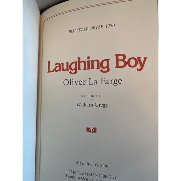 Oliver La Farge Laughing Boy Franklin Library 25th Anniversary Ltd Edition - Picture 6 of 6